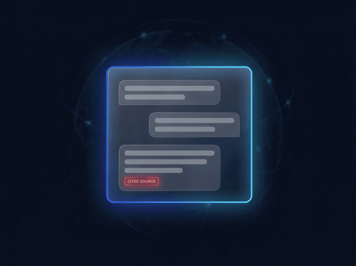 An AI receptionist answering a customer question on a phone screen